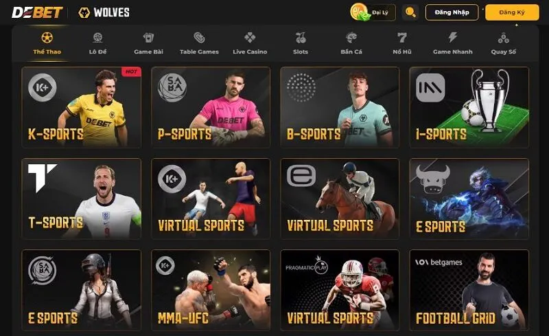 Khám phá kho game của Debet